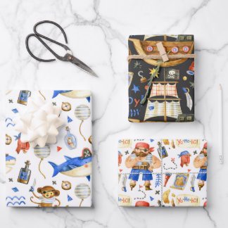 Pirate Pack trois papier d'emballage