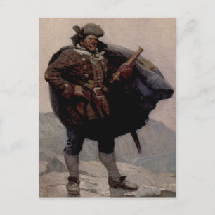 Pirate Painting door NC Wyeth "Billy Botten" Briefkaart