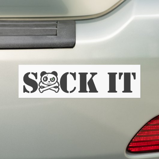 Pirate Panda Bumpersticker (Op auto)