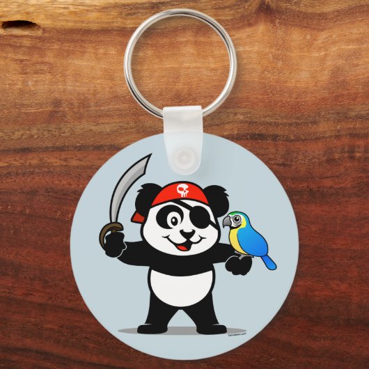 Pirate Panda Sleutelhanger (Voorkant)