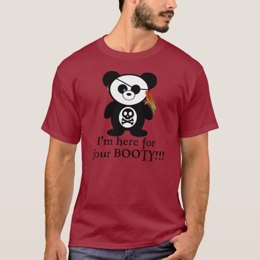 Pirate Panda T-shirt (Voorkant)