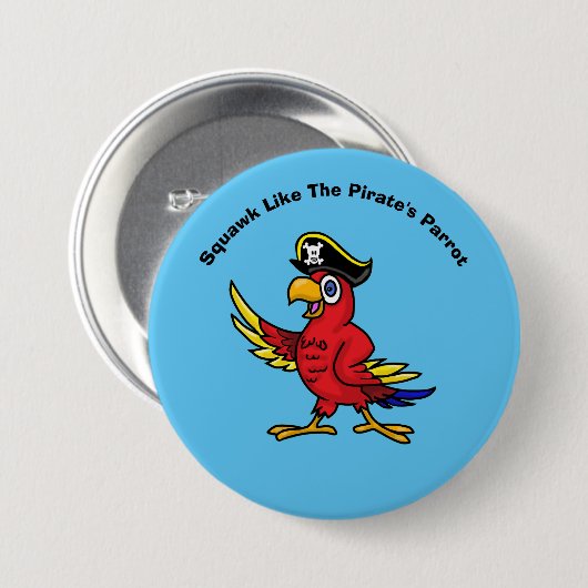 Pirate Parrot Button (Voorkant /achterkant)