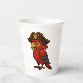 Pirate Parrot verjaardagsfeestje Papieren Bekers