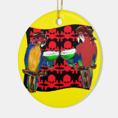 PIRATE PARROTS KERAMISCH ORNAMENT (Links)