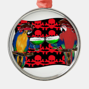 Pirate Parrots Metalen Ornament