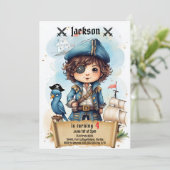 Pirate Party Anniversaire Invitation (Debout devant)