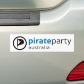 Pirate Party Australia Bumpersticker (Op auto)