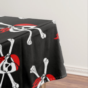 Pirate Party Crâne et Crossbones nappe