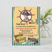 Pirate Party fotouitnodiging Kaart (Staand voorkant)