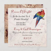 Pirate Party Invitation Kaart (Voorkant / Achterkant)