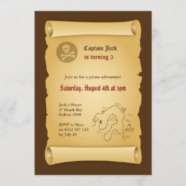 Pirate Party Invitation Kaart
