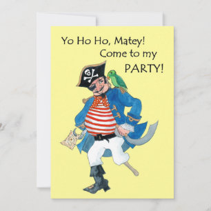 Pirate Party Invitation Kaart