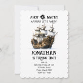 Pirate Party Navire Anniversaire Invitation (Devant)