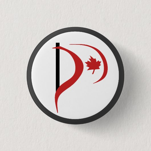 Pirate Party of Canada Ronde Button 3,2 Cm (Voorkant)