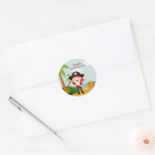 Pirate party ronde sticker (Envelop)