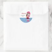 Pirate party ronde sticker (Tas)