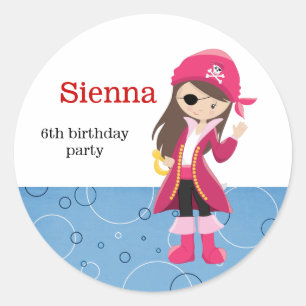 Pirate party ronde sticker