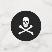 Pirate Party (Skull en Crossbones) (Jolly Roger) Confetti (Kleine voorkant)
