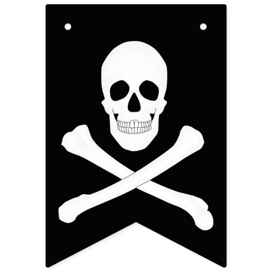 Pirate Party (Skull en Crossbones) (Jolly Roger) Vlaggetjes (Eerste vlag)