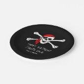 Pirate Party Skull en Crossbones Papier Borden Papieren Bordje (Gekanteld)