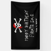 Pirate Party Skull en Crossbones Party Banner (Verticaal)