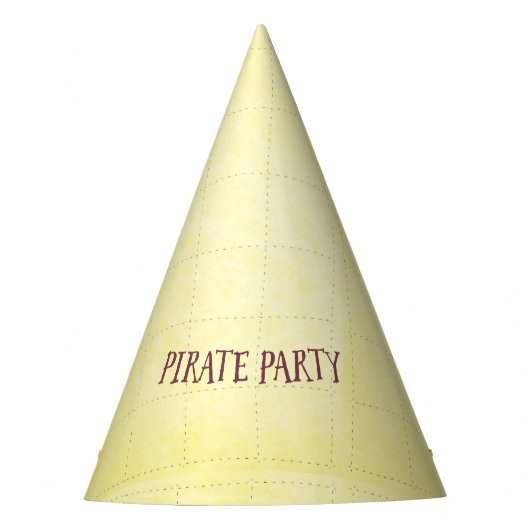 Pirate Party Treasure Map Feesthoedjes (Voorkant)