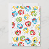 Pirate Pattern Baby shower Kaart (Achterkant)