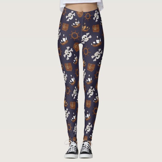Pirate Pattern Leggings (Voorkant)