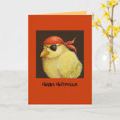 Pirate Peep Carte Halloween (Fleur jaune)