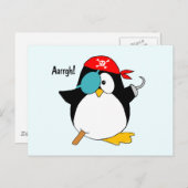 Pirate Penguin Briefkaart (Voorkant / Achterkant)
