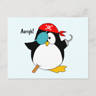 Pirate Penguin Briefkaart