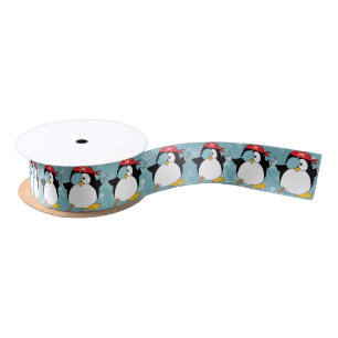 Pirate Penguin Grafisch Patroon Lint