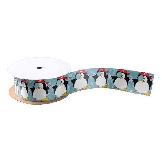 Pirate Penguin Grafisch Patroon Lint (Spoel)