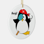 Pirate Penguin Keramisch Ornament (Rechts)