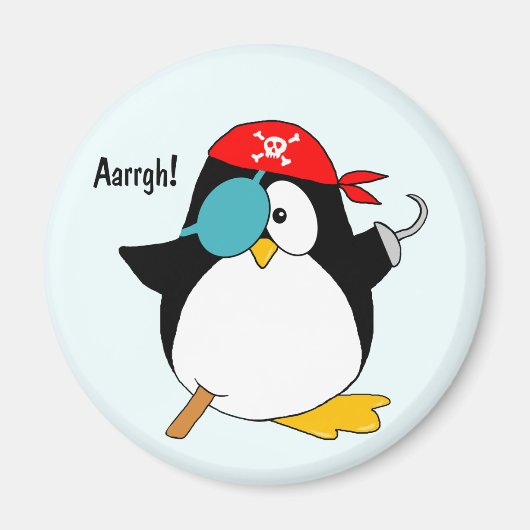 Pirate Penguin Magneet (Voorkant)