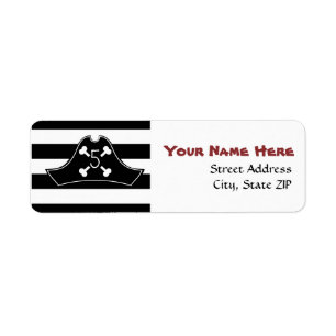 Pirate Pet Birthday Address Label