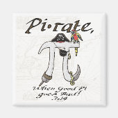Pirate Pi Day Gear Magneet (Voorkant)