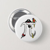 Pirate Pi Day Gear Ronde Button 5,7 Cm (Voorkant /achterkant)