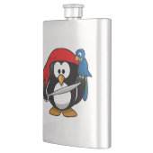 Pirate Pinguïn en Parrot Heupfles (Links)