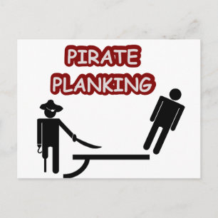 Pirate Planking Briefkaart
