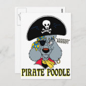 Pirate Poodle Briefkaart (Voorkant / Achterkant)