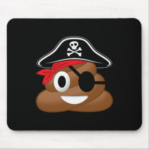 Pirate Poop Funny Halloween Muismat