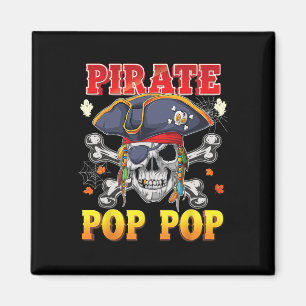 Pirate Pop-pop schedel Crossbones Halloween Kostuu Magneet
