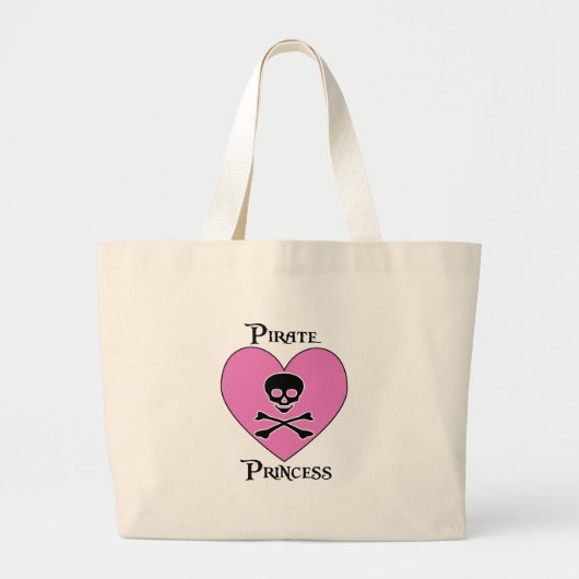 Pirate Princess Bag Grote Tote Bag (Voorkant)
