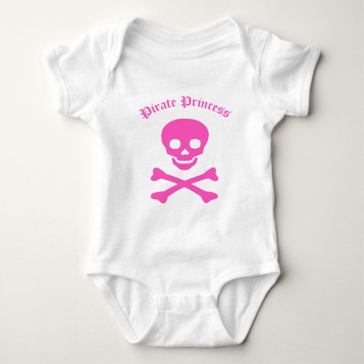 Pirate Princess Crossbones Romper (Voorkant)