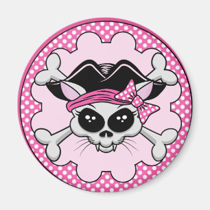 Pirate Princess Kat Skull Magneet