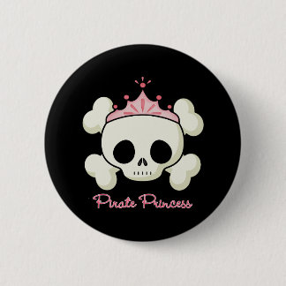 Pirate Princess Ronde Button 5,7 Cm