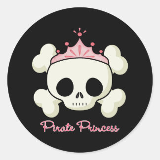 Pirate Princess Ronde Sticker