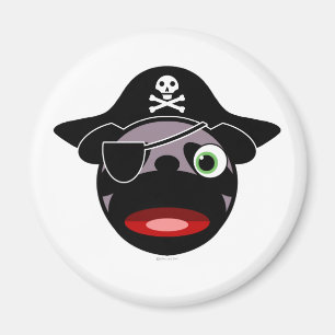 pirate pug magneet