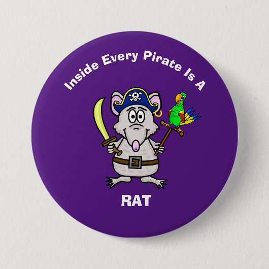 Pirate Rat Button (Voorkant)